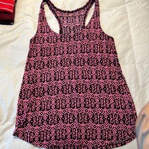 Pink and Black tank top. Size XS